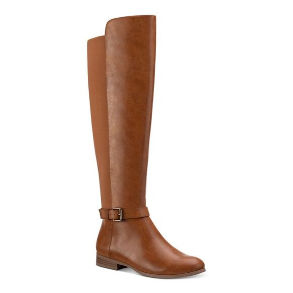 STYLE & COMPANY Shoes - STYLE & COMPANY Womens Tan Brown Buckled Strap Kimmball Riding Boot 7.5 M